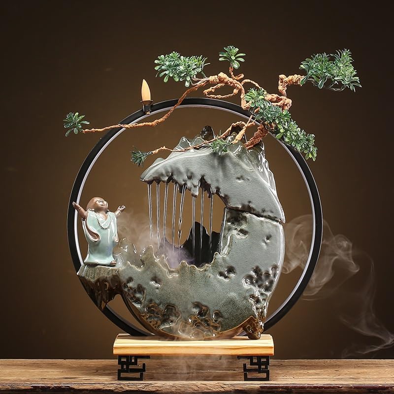 Indoor Fountain Tabletop Water Feature Zen Decor