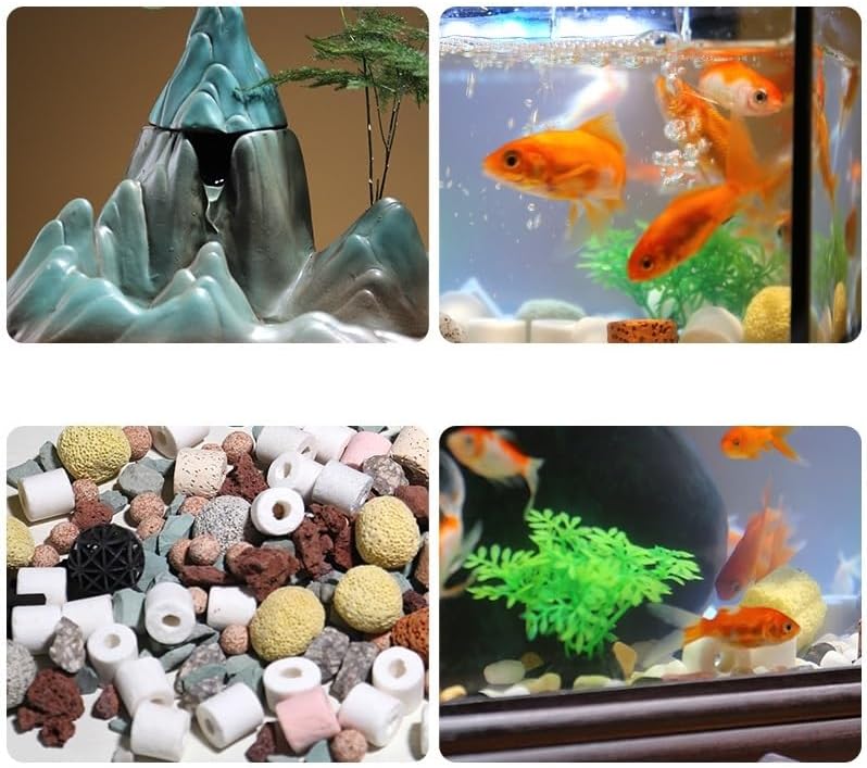 Modern Indoor Water Fountain with Goldfish and Circulating Water System