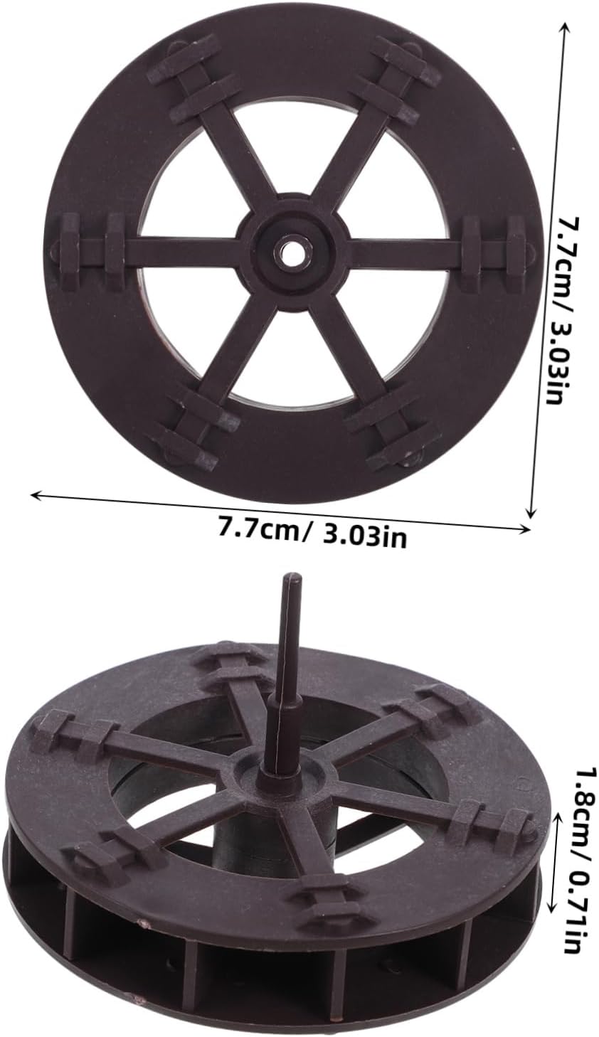FAVOMOTO 2pcs Micro Water Wheel Fountain Decoration for Aquarium and Zen Garden