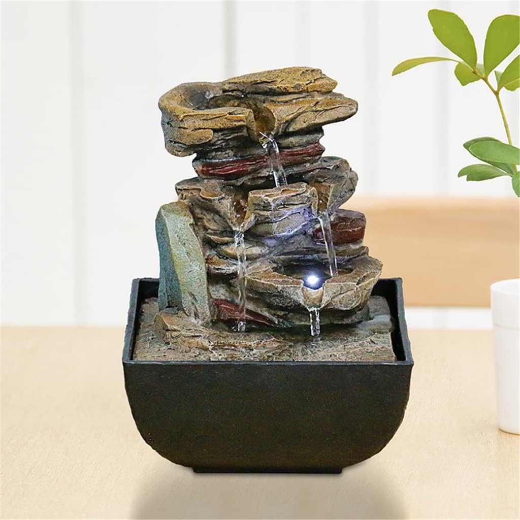 Desktop Fountain Rock Waterfall Indoor Waterfall Home Decor