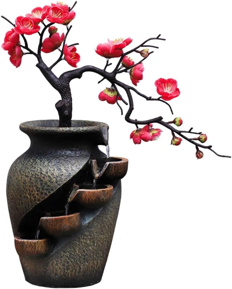 Rockery Water Fountain Living Room Decor Teahouse Desktop Ornament