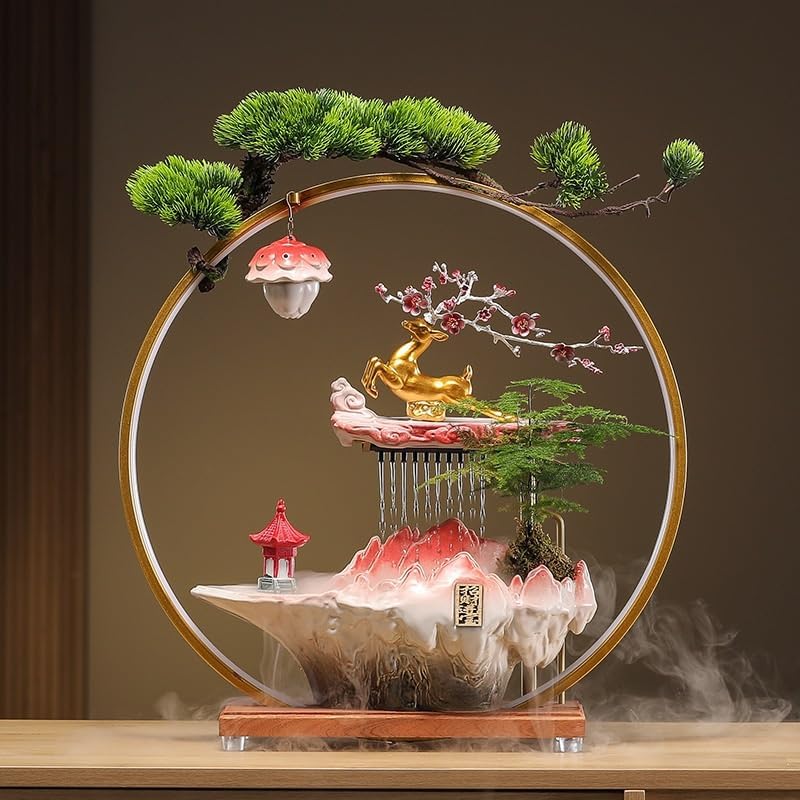 Aqua Style Water Fountain Indoor Decor Zen Waterfall