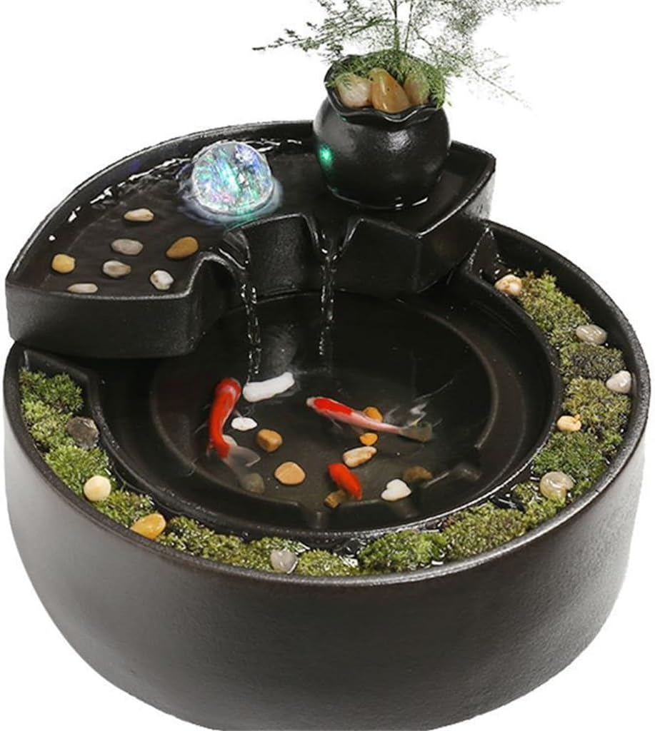 Creative Water Ornaments Circulating Fountain Ceramic Living Room Decor