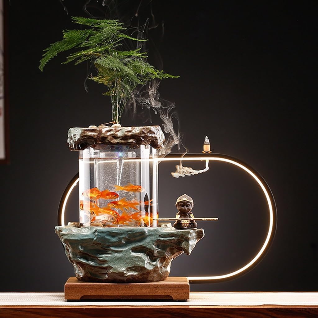 Soil Circulation Water Fountain for Living Room Office