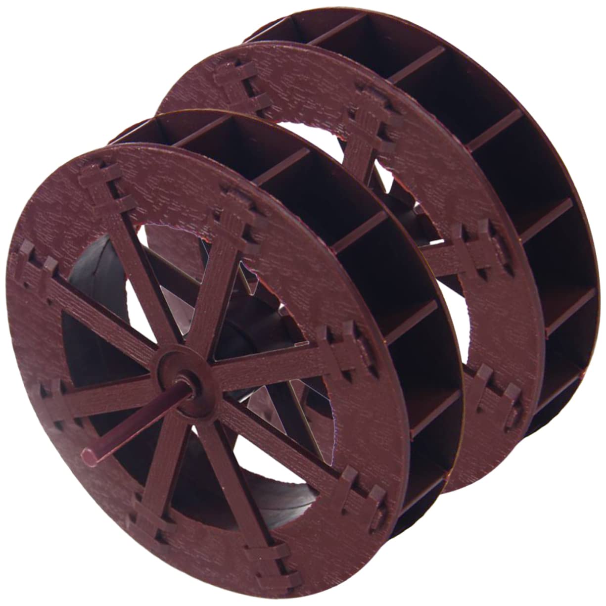 Homoyoyo 2pcs Miniature Water Fountain Wheels Decor