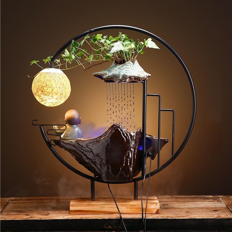 Indoor Fountain Tabletop Fountain for Home Office and Living Room Decor