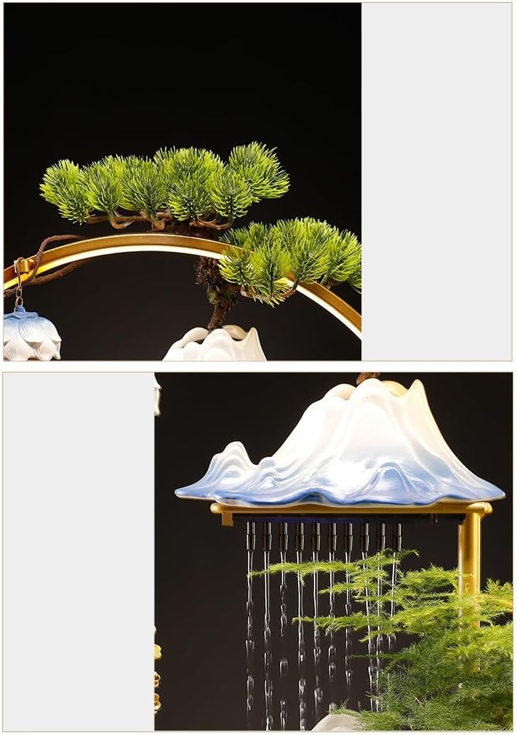 Indoor Decorative Water Fountain with Zen Flow and Lucky Elements