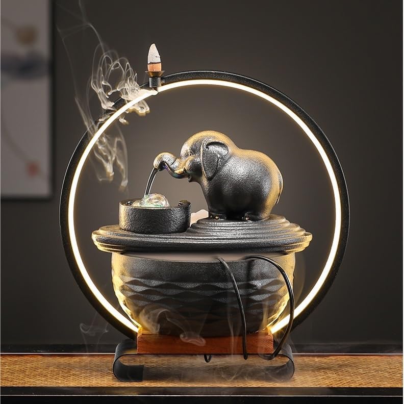 Indoor Water Fountain Desktop Decorative Zen Waterfall