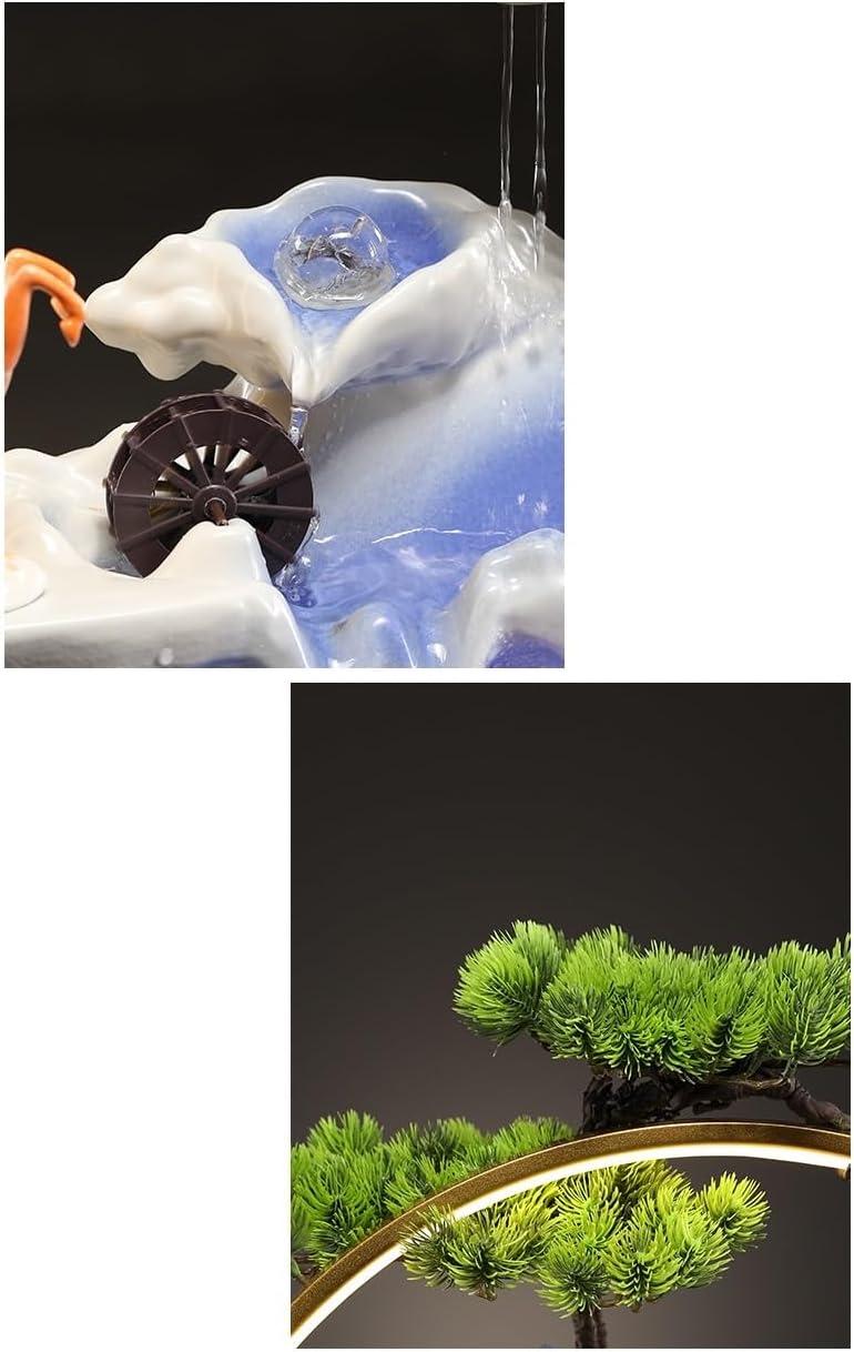 Creative Indoor Self-Circulating Water Fountain Ornament for Office and Living Room