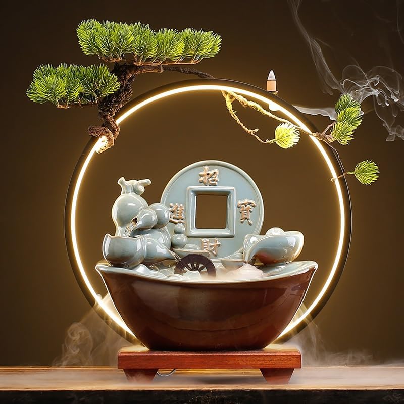Tabletop Fountain Indoor Fountain Flowing Water Decor