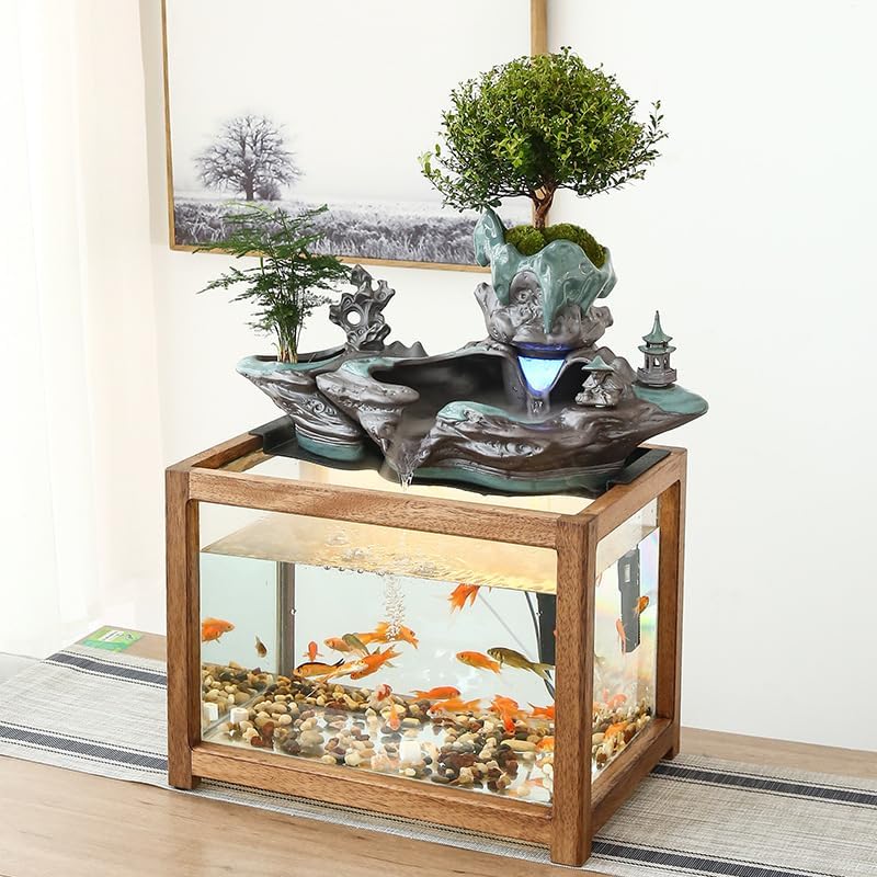 Modern Indoor Fountain Tabletop Decor for Home Office