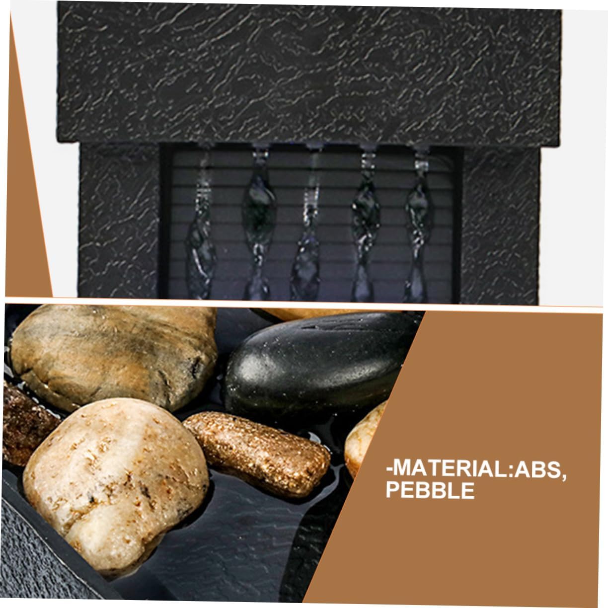 1set Creative Indoor Tabletop Fountain for Relaxation and Zen Meditation