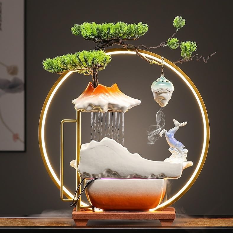 Chinese Style Indoor Water Fountain for Wealth and Serenity