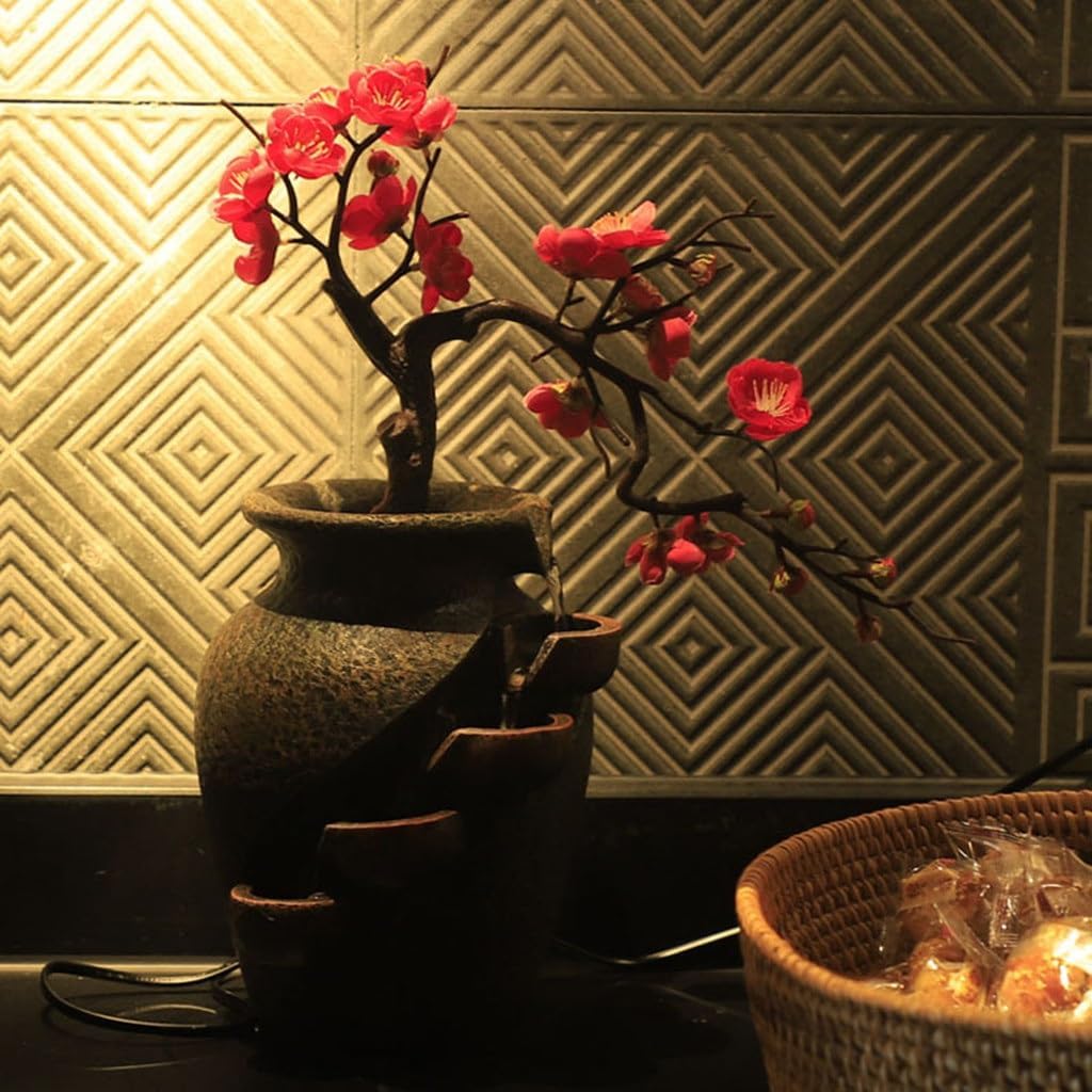 Rockery Water Fountain Living Room Decor Teahouse Desktop Ornament