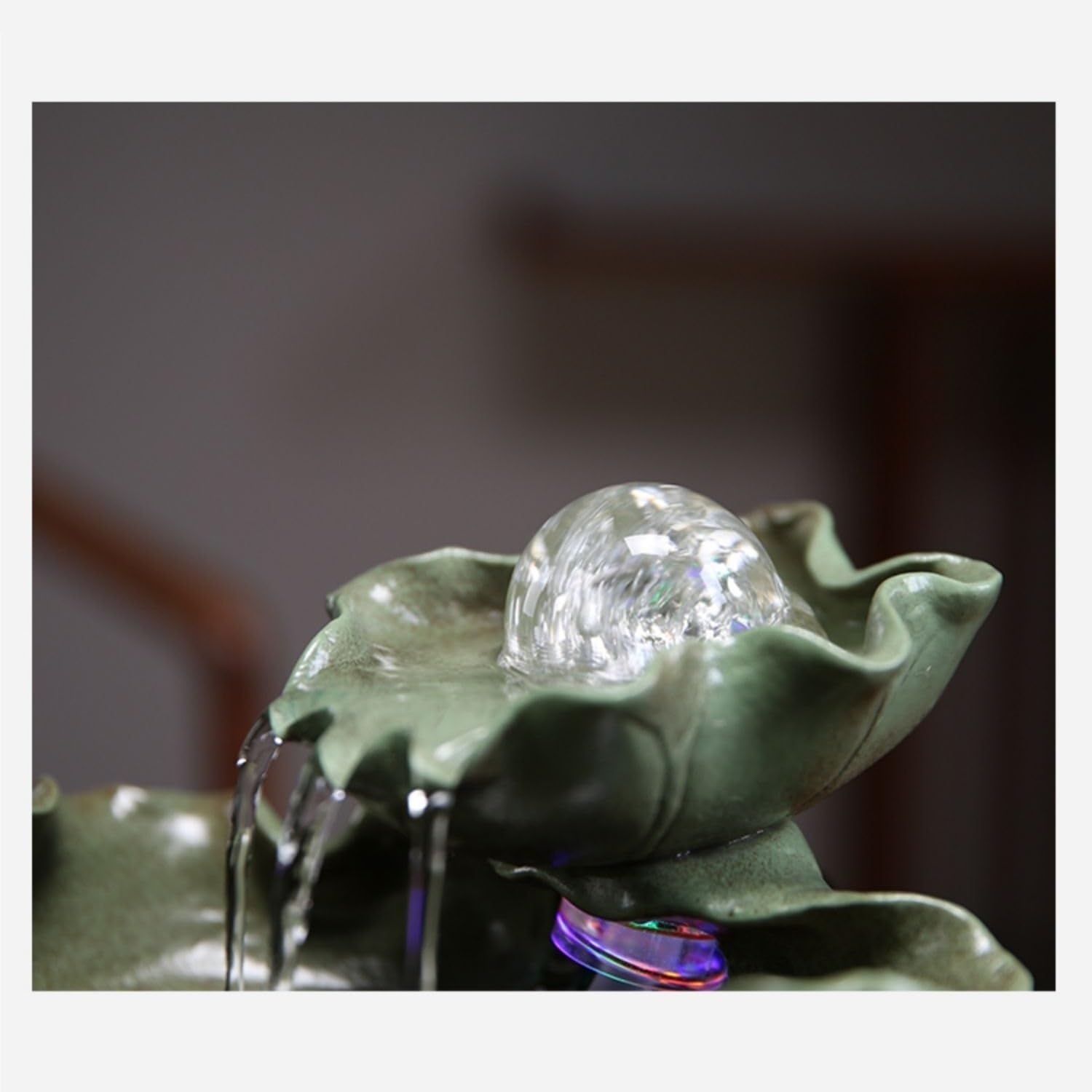 Chinese Style Tabletop Water Fountain Ornament for Home Office Decor