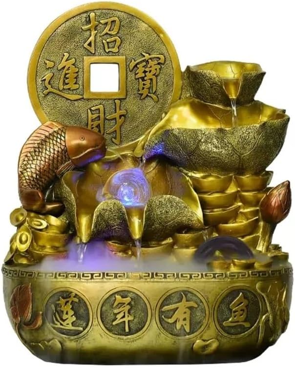 Elegant Indoor Tabletop Fountain with Calming Water Flow