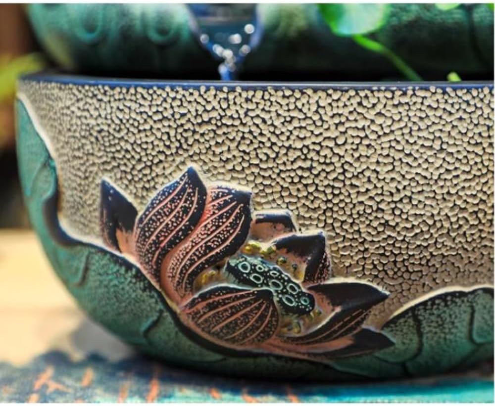 Elegant Lotus Desktop Fountain for Serenity and Decor