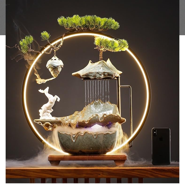 Chinese Zen Style Desktop Water Fountain Decor