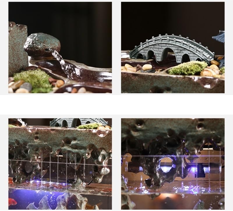Indoor Fountain Tabletop Fountain Flowing Water Decor Accessory