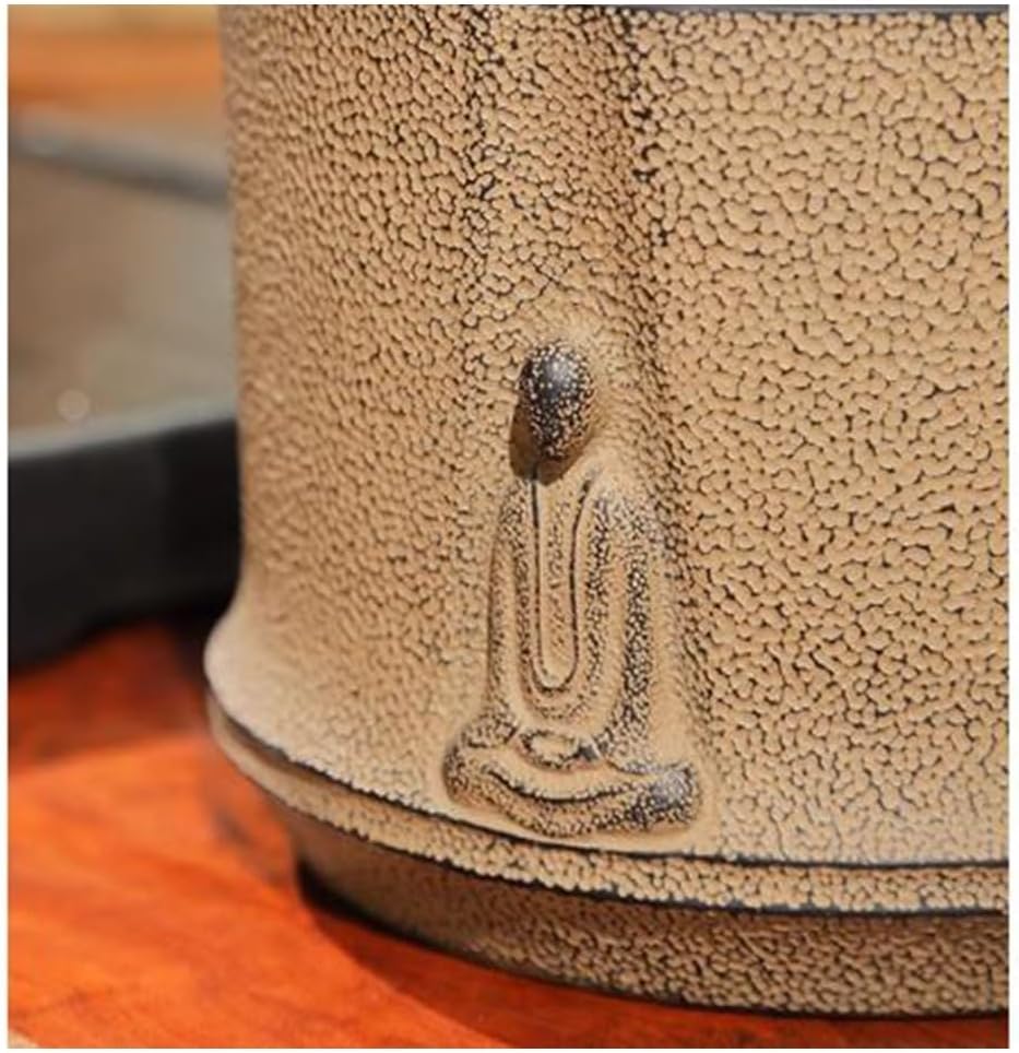 Elegant Desktop Water Fountain with Meditation Symbols
