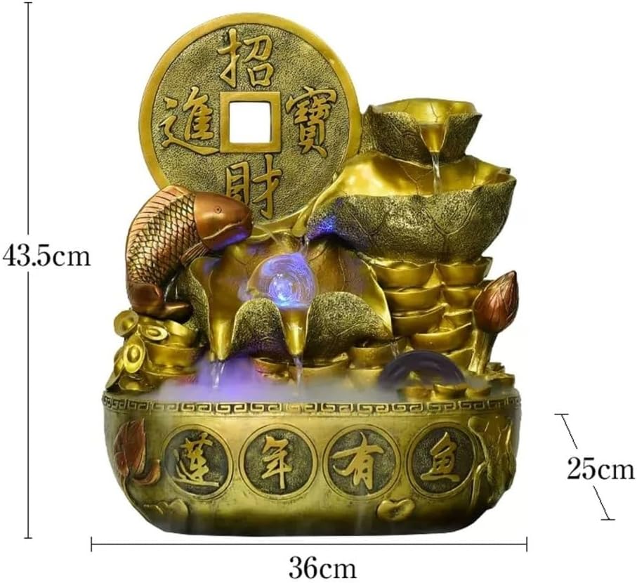 Elegant Indoor Tabletop Fountain with Calming Water Flow