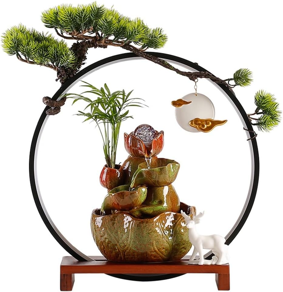 Home Fountain for Living Room Office Desk Water Circulating Decor