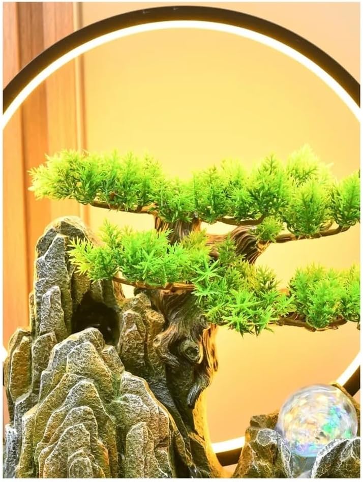 Elegant Tabletop Fountain with LED Light