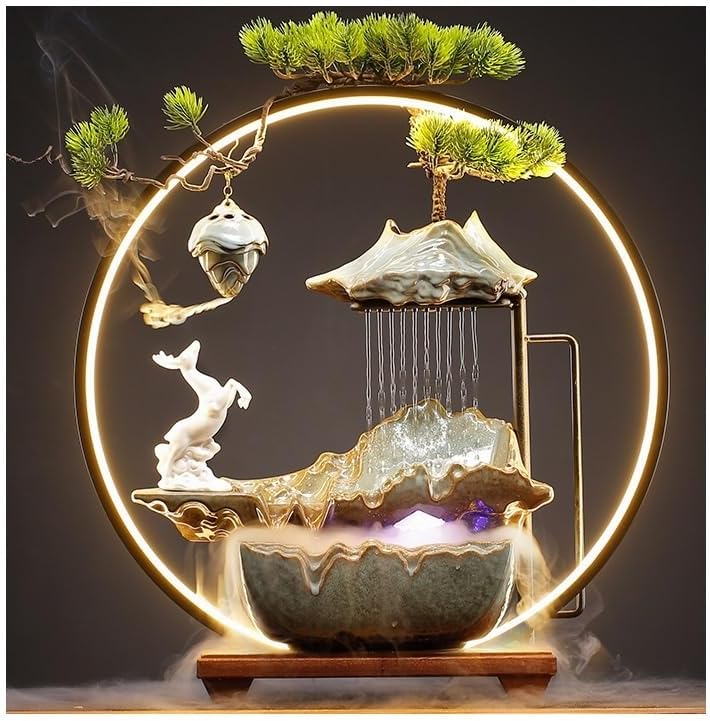 Chinese Zen Style Desktop Water Fountain Decor