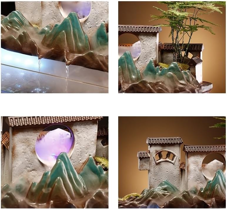Indoor Fountain Tabletop Fountain with Flowing Water for Home Office Decor