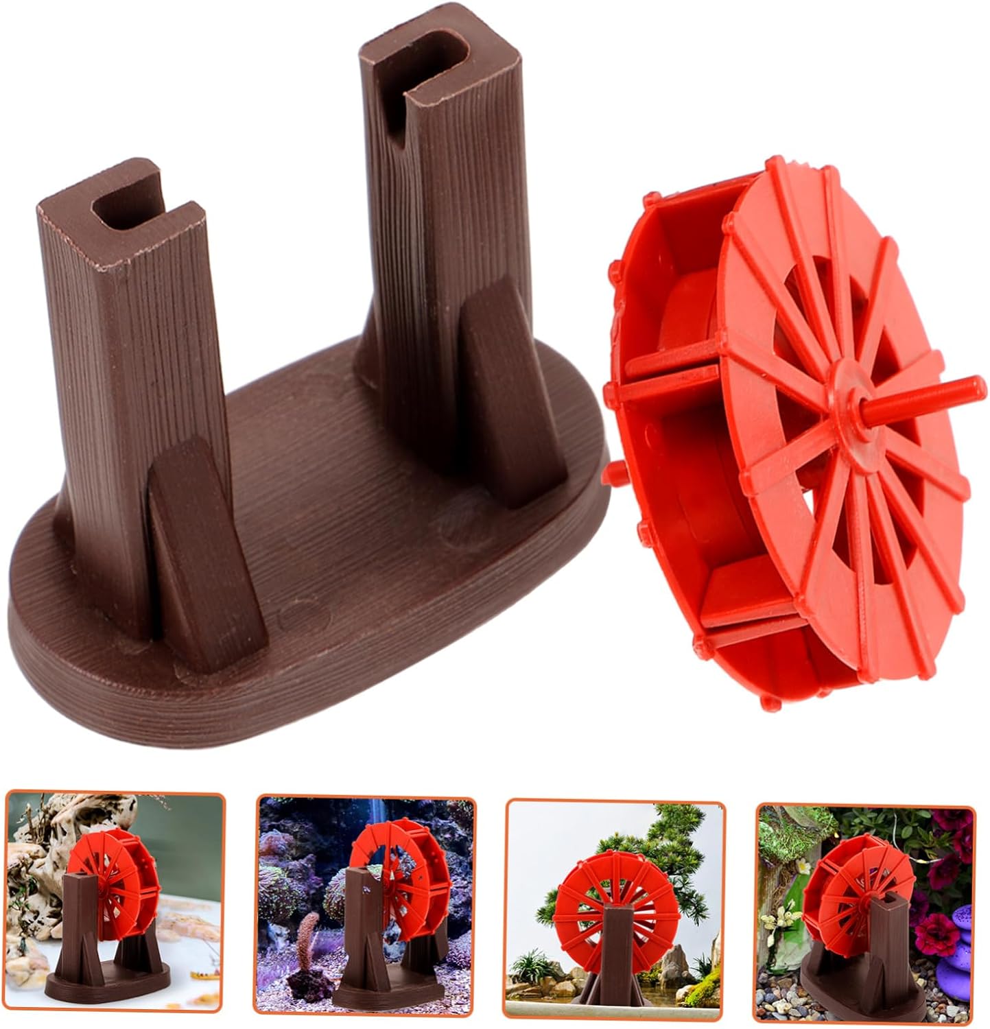 Tineasur Plastic Water Wheel Fountain Accessory for Home Decor