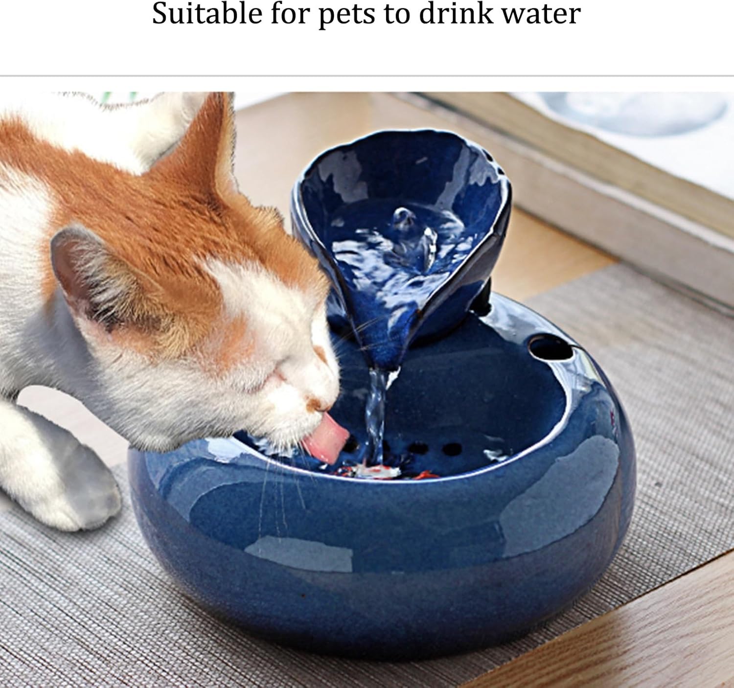 Ceramic Mini Waterfall Fountain for Office and Home