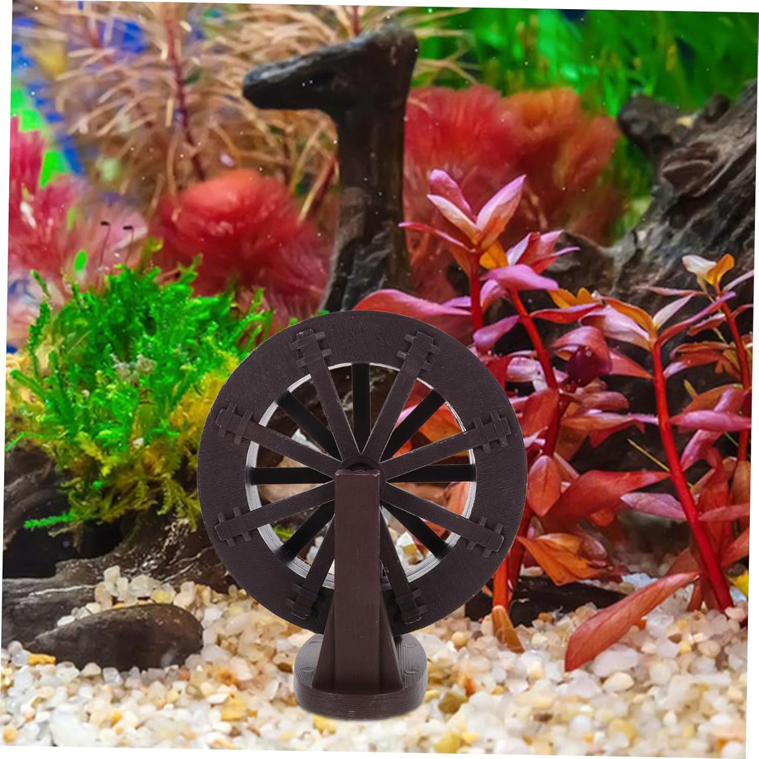 Wakauto Rotating Water Wheel for Aquarium and Indoor Fountain Decor