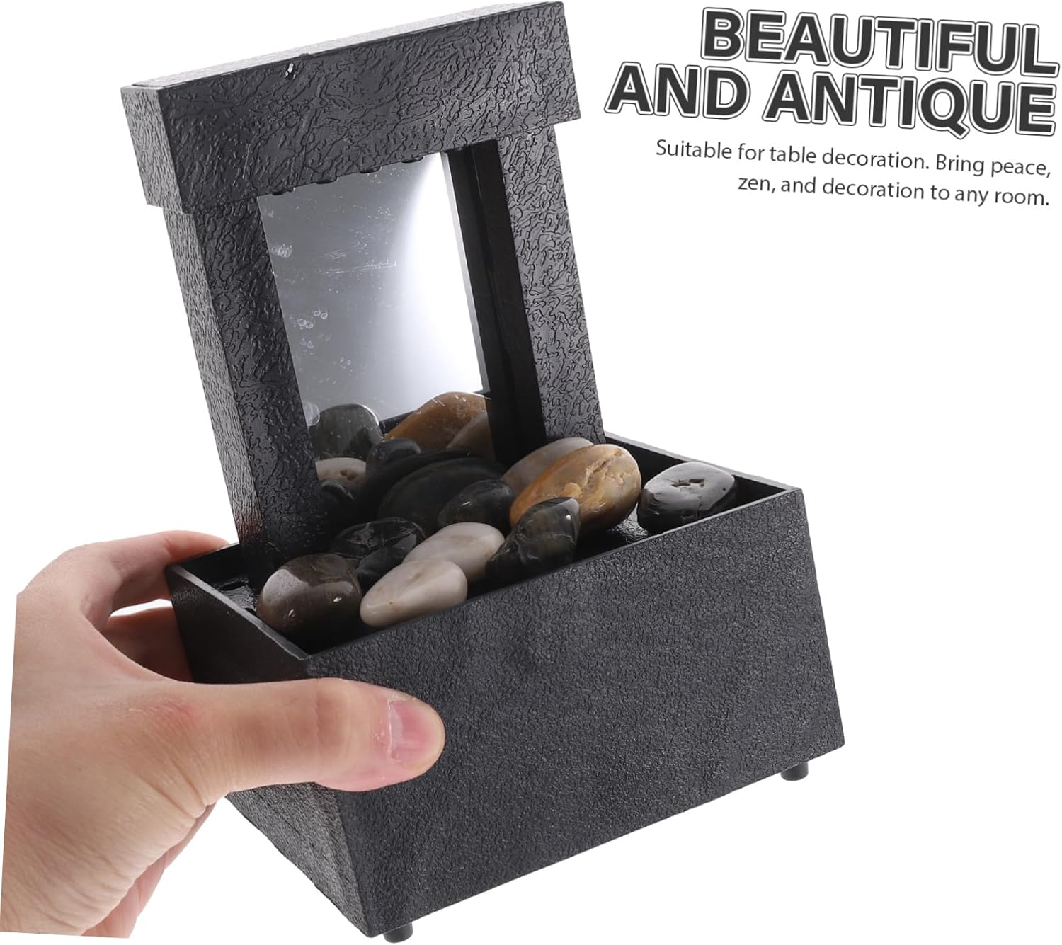 Zerodeko Indoor Water Fountain for Home Office Zen Decor