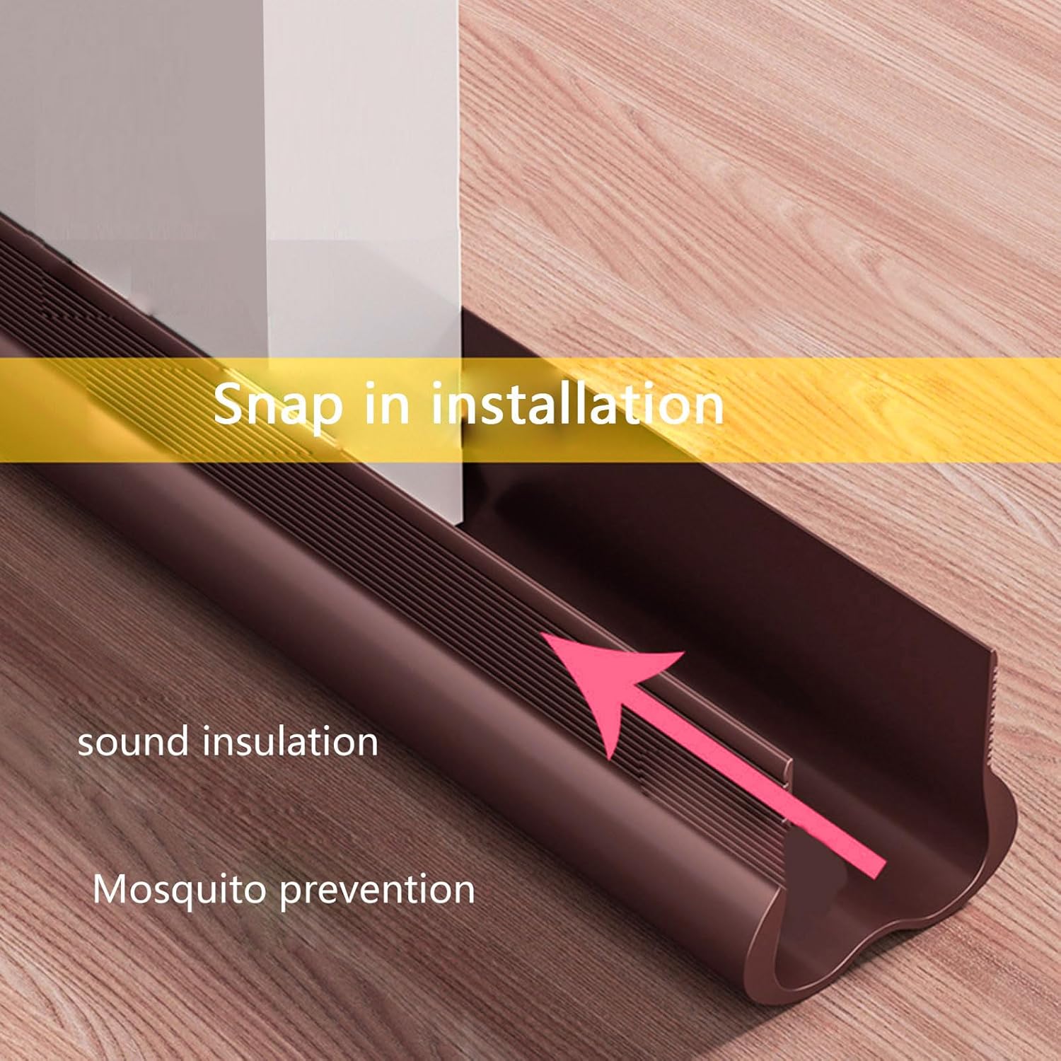 Door Draft Stopper for Exterior and Interior Doors