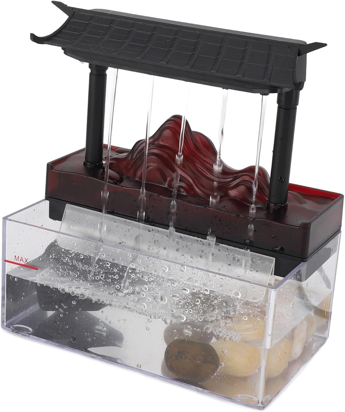 Tabletop Water Fountain with LED Light USB Powered