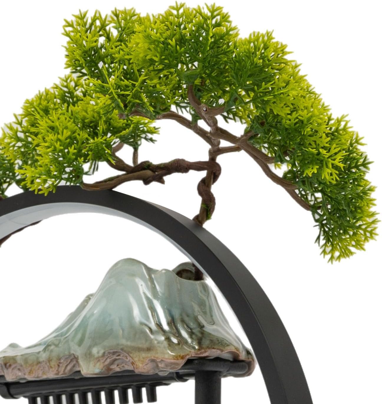 Charmy Deer Water Fountain with LED Light and Mist for Home Office Decor