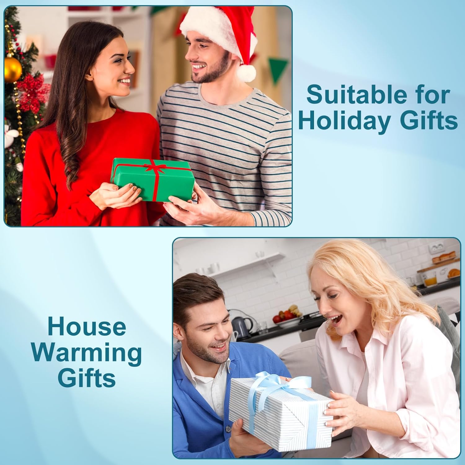 Epeecehomie Ceramic Tabletop Fountain - Blue Zen Decor for Home and Office