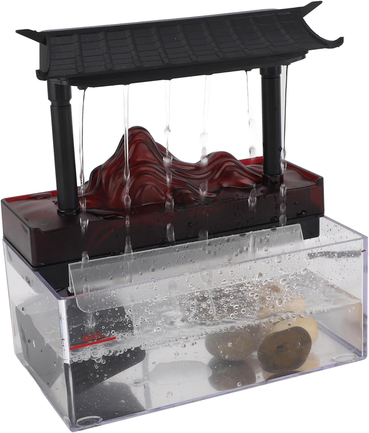 YuRui TENG Tabletop Water Fountain with LED Light