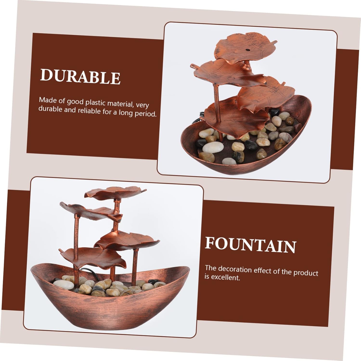 GLEAVI Indoor Waterfall Ornament with LED Light