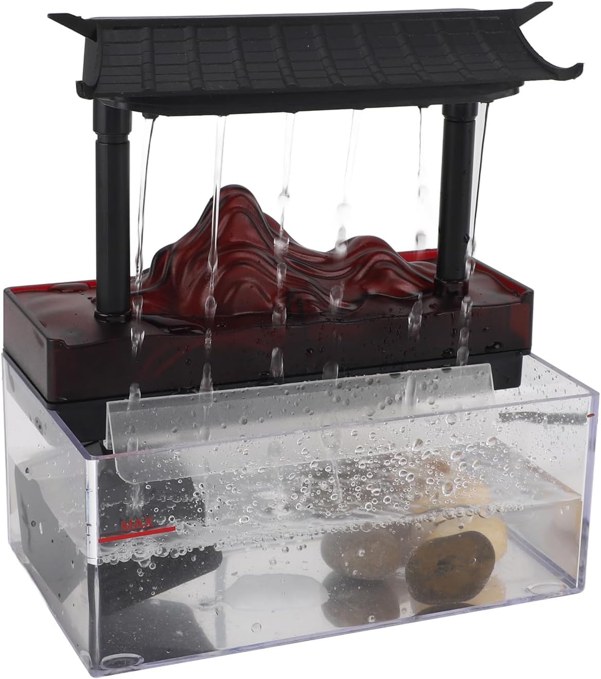 YuRui TENG Tabletop Water Fountain with LED Light