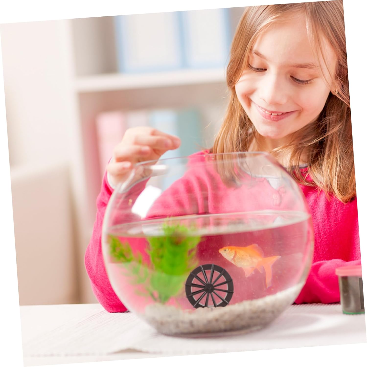 2pcs Fountain Feng Shui Wheel Sculpture Decor Tabletop Mini Waterfall Accessories