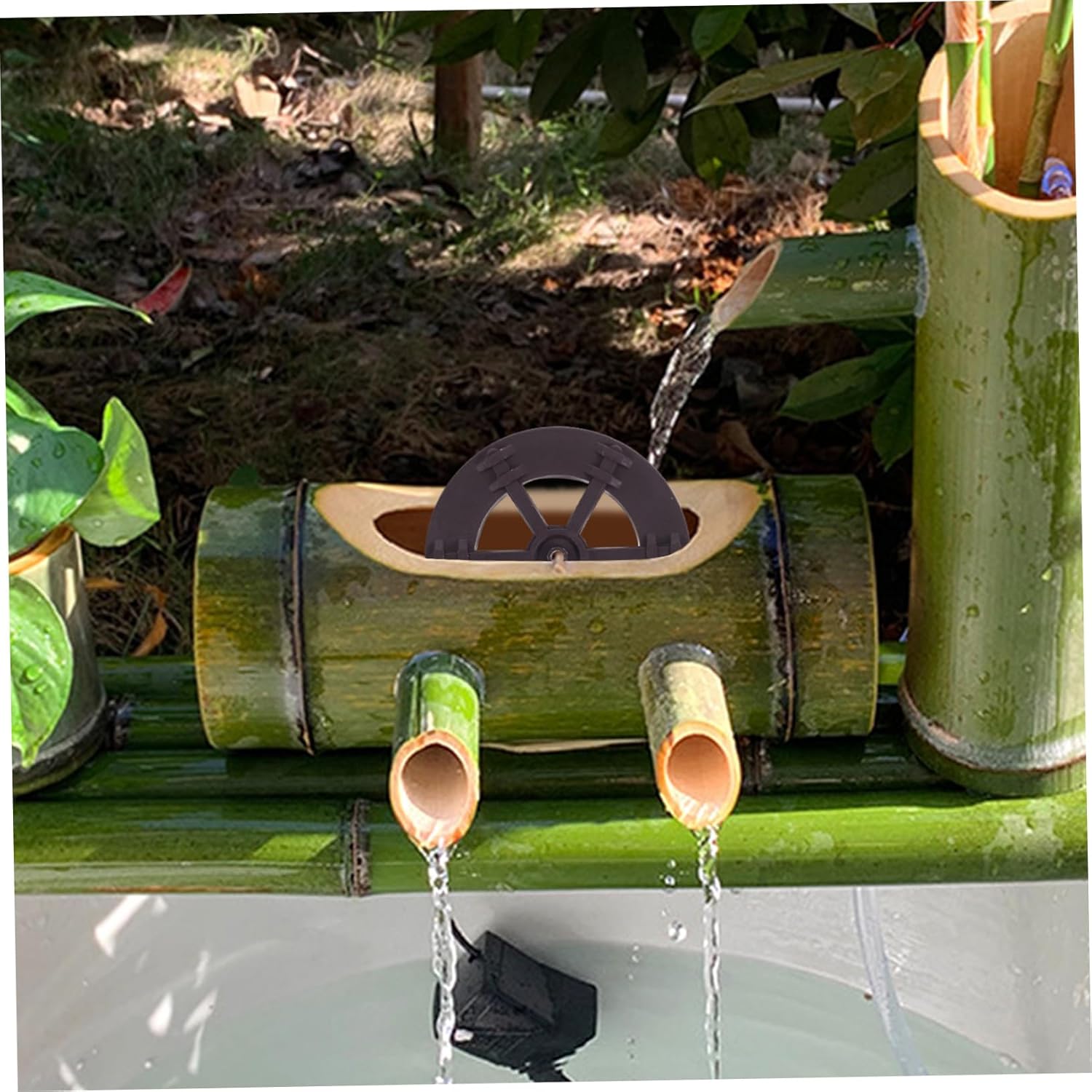 2pcs Micro Water Wheels for Mini Landscape Decorations