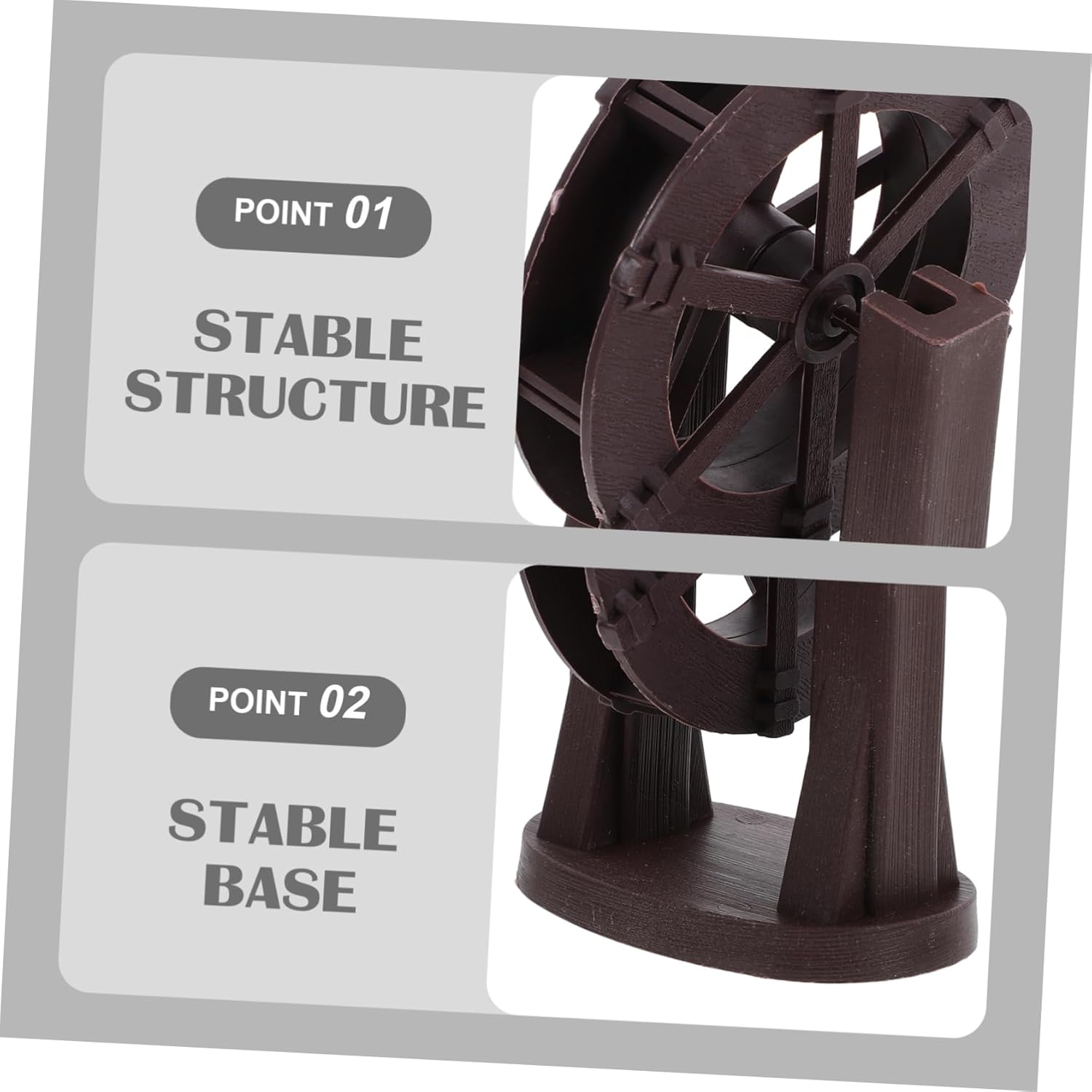 Waterfall Water Wheel Fountain for Indoor Outdoor Patio