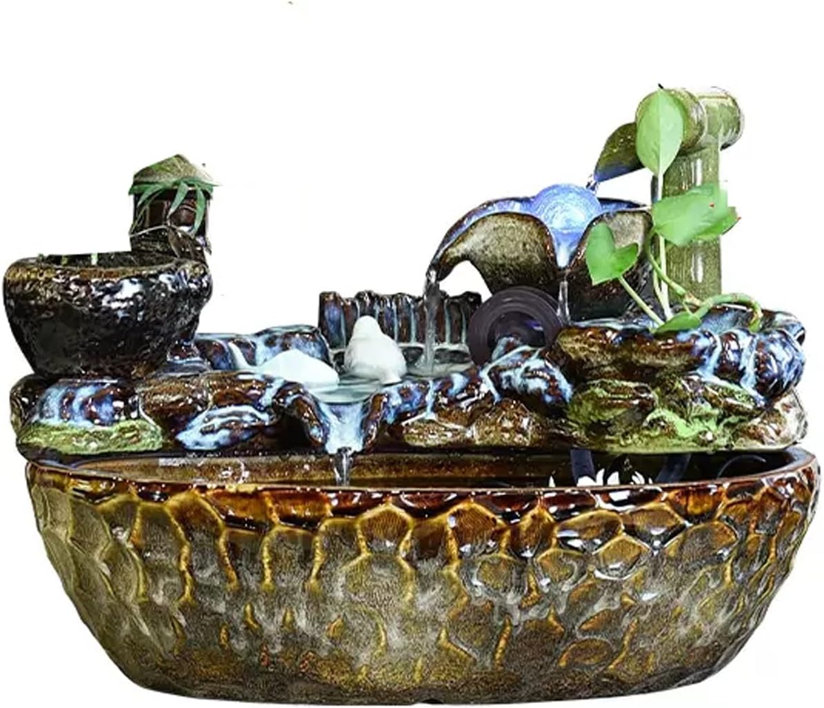 Ceramic Tabletop Fountain for Indoor Decor