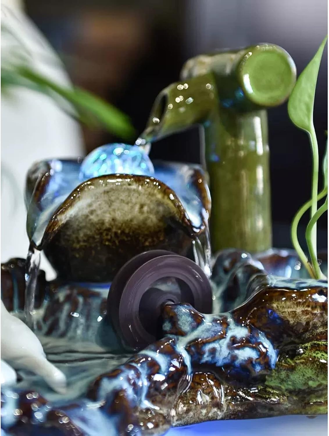 Ceramic Tabletop Fountain for Indoor Decor