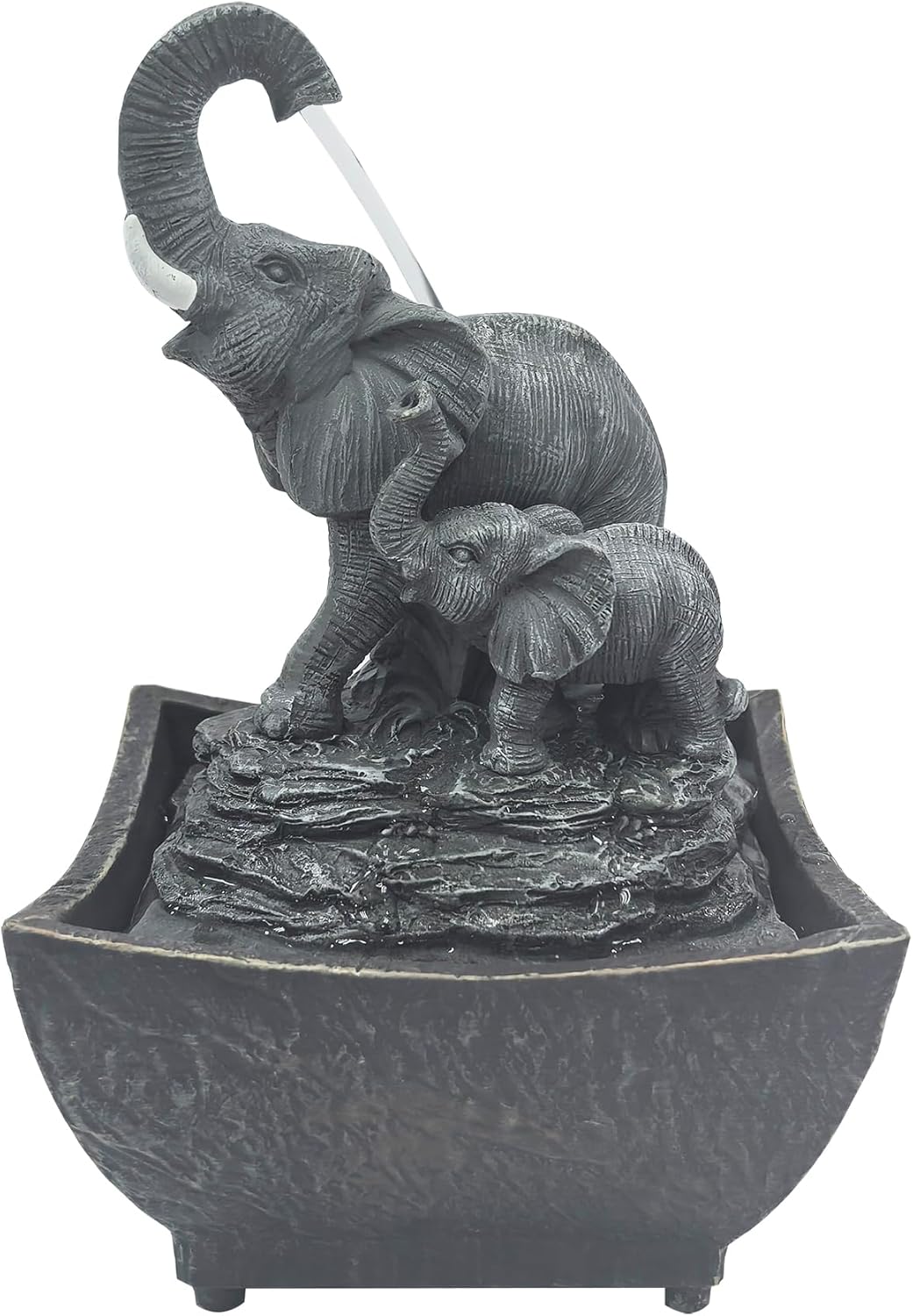 Natures Mark Playing Elephant Water Fountain with Adapter