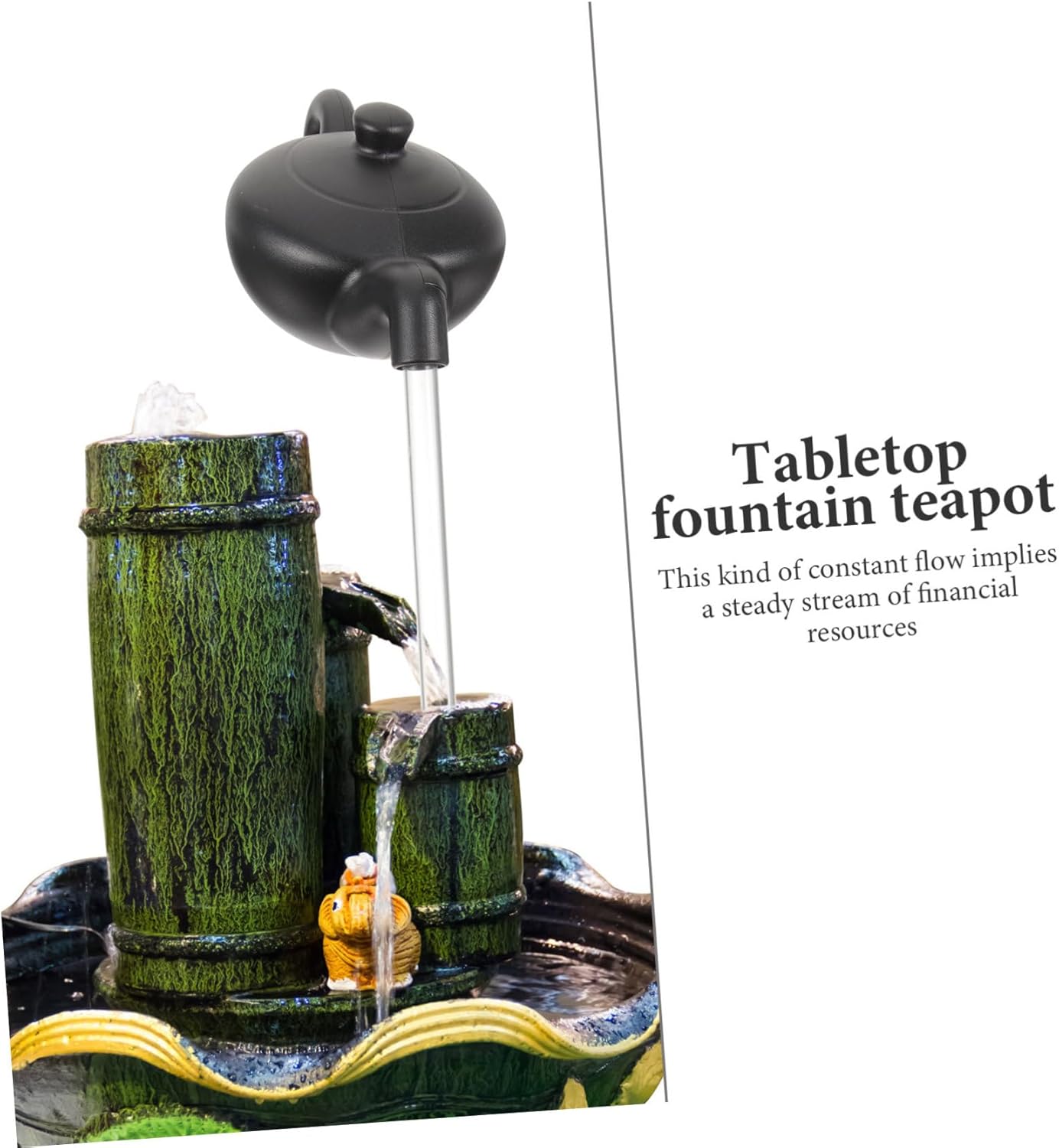 1set Suspended Teapot Water Feature DIY Fountain Kit for Office and Home Decor
