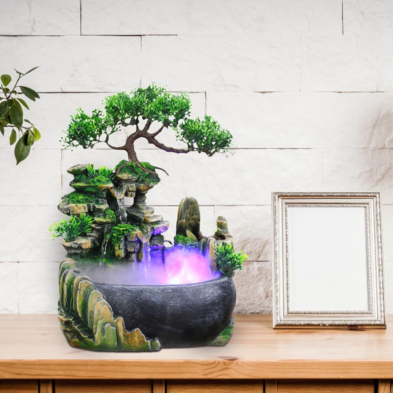 Indoor Tabletop Fountain with Atomizing Effect