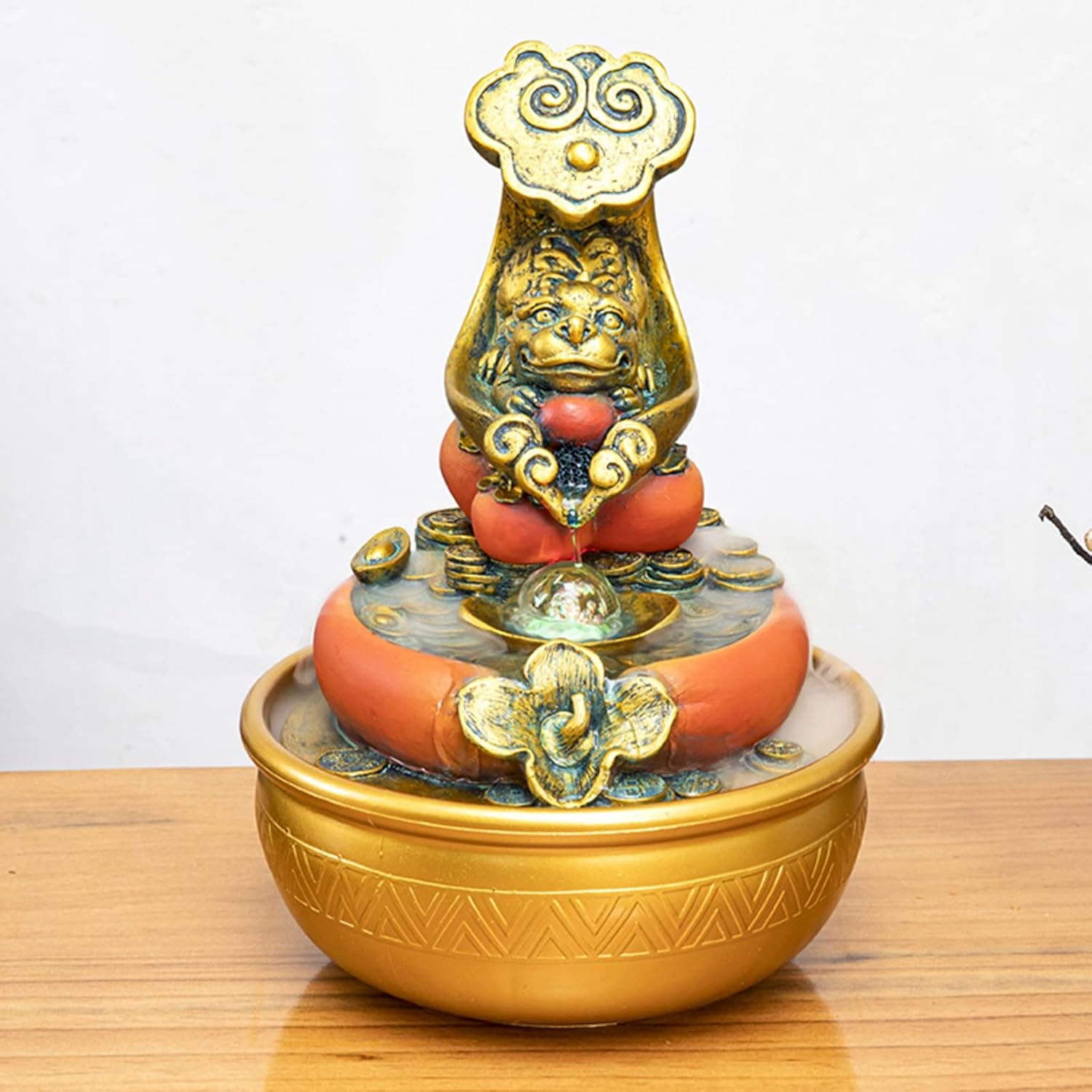Elegant Desktop Water Fountain with LED Light