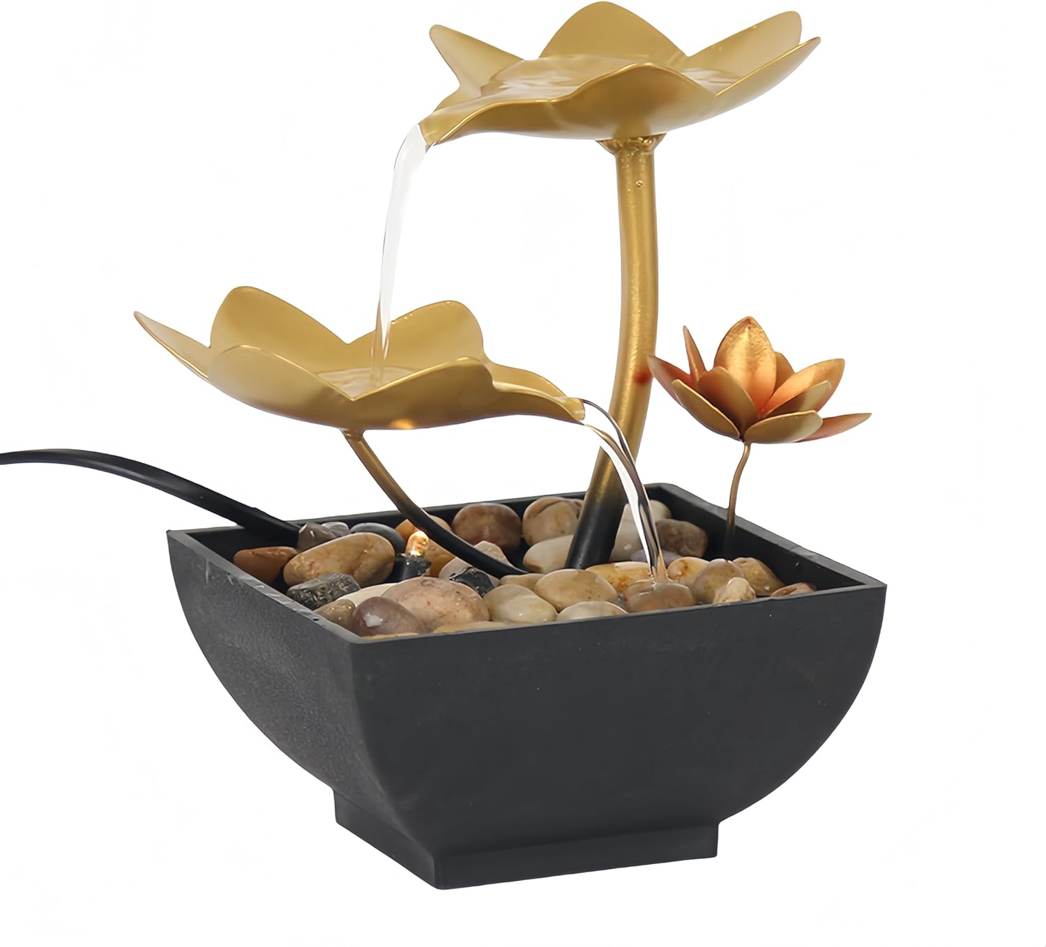 Fengshui Caishen Tabletop Water Fountain Decor